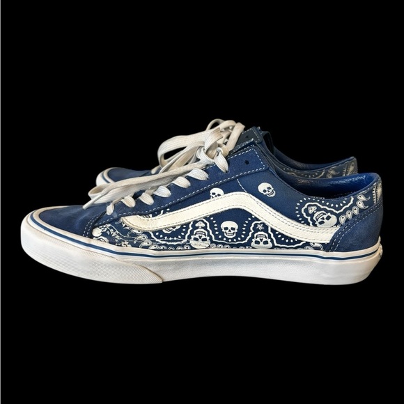 Vans Style 36 'Bandana - True Blue' - Men's Size 8.5 W size 10Shoes Sneakers - Picture 4 of 17